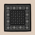 Midnight Paisley Siyah %100 Pamuk Fular
